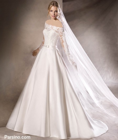 شیک ترین لباس عروس گیپور و تور خارجی